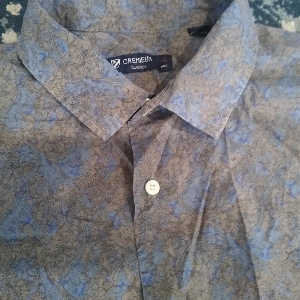 Daniel Cremieux Men's Casual Button Down Dress Shirt Size XXL (2XL)